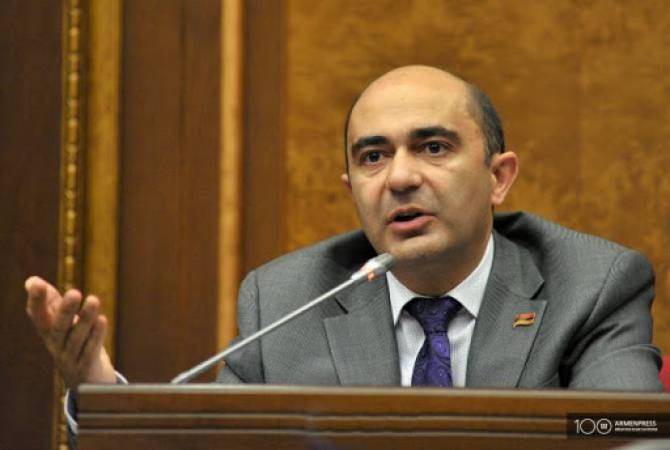 Opposition leader Edmon Marukyan calls for “political assessment and consequences” over 
brawl 