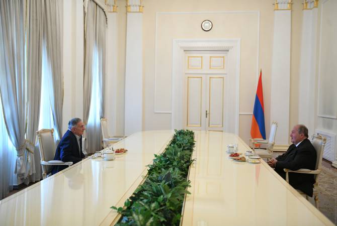 President Sarkissian hosts Hero of Artsakh Arkady Ter-Tadevosyan
