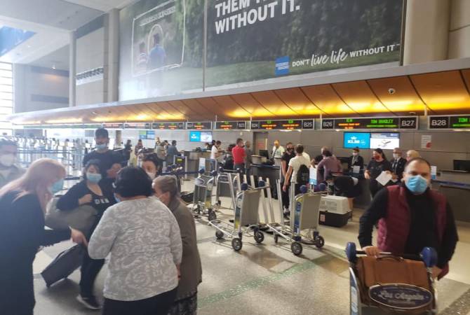 Усилиями консульства Армении в Лос-Анджелесе двумя рейсами в Ереван вернулись 34 гражданина Армении