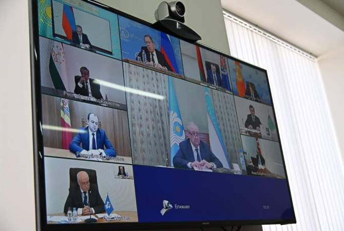 CIS Council of Foreign Ministers holds session in video conference mode