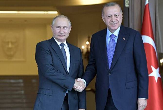 Эрдоган и Путин провели разговор по телефону