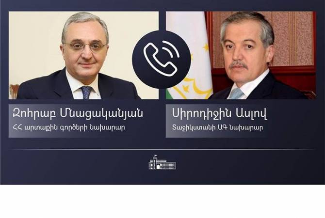 Главы МИД Армении и Таджикистана обсудили региональное и международное 
сотрудничество

