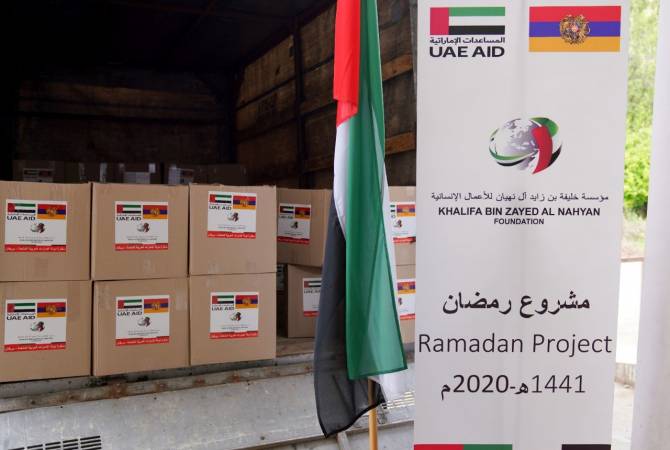 الإمارات العربية المتحدة سترسل 13 طن من الأغذية كهبة لعدة مقاطعات بأرمينيا