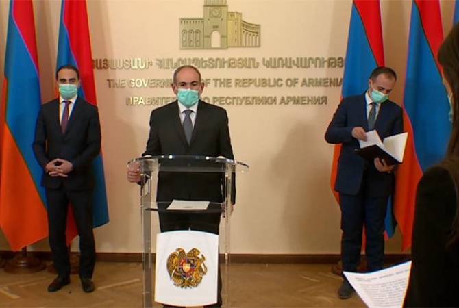 رئيس الوزراء الأرميني نيكول باشينيان يقول أنه ستُفرض عقوبات أشد على الذين يهملون القواعد الوقائية