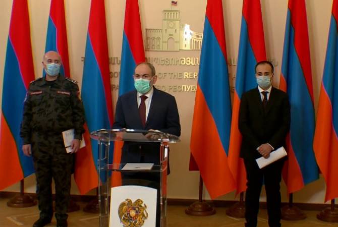 رئيس الوزراء نيكول باشينيان يقول أن الوضع جاد ويحب اتباع الارشادات بصرامة لمكافحة انتشار COVID19