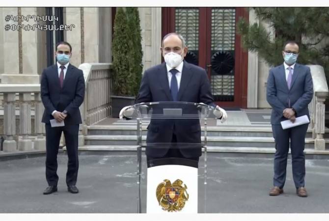 رئيس الوزراء نيكول باشينيان يحث المواطنين لمعاملة الأشخاص باتصالاتهم كمصدر محتمل لفيروس كورونا