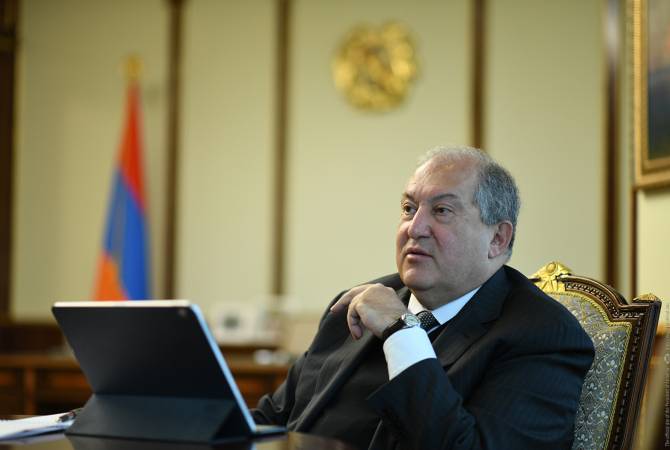 Armenian President holds video talk with Italian Ambassador