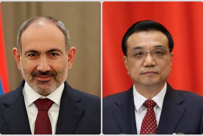 Chinese Premier wishes speedy recovery to Armenia’s Pashinyan and his family from COVID-19
