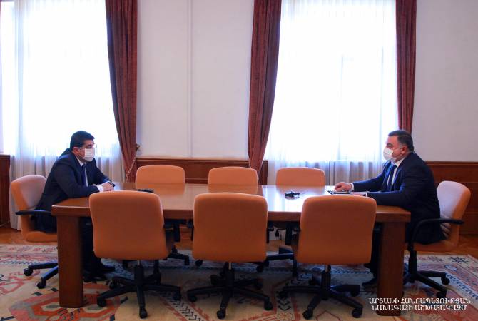 Le Président d'Artsakh a reçu le maire de Stepanakert 