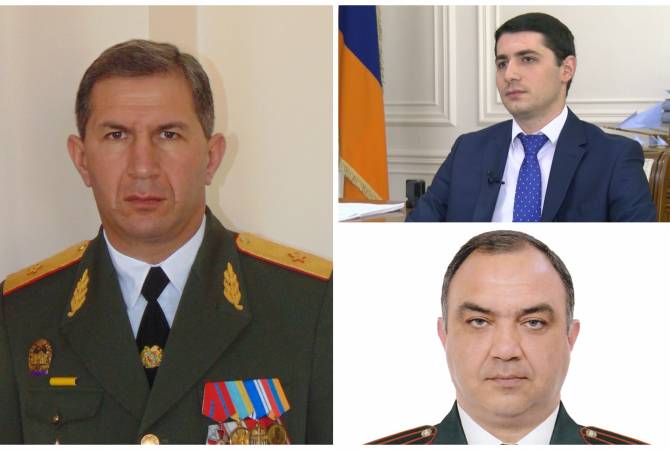 Гаспарян будет назначен начальником Генштаба,  Кярамян - директором СНБ, Казарян 
возглавит полицию