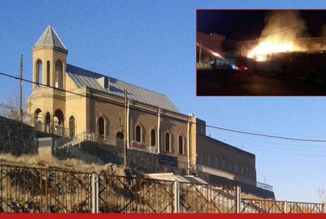 Fire in territory of Armenian church in Iran extinguished, no casualties reported