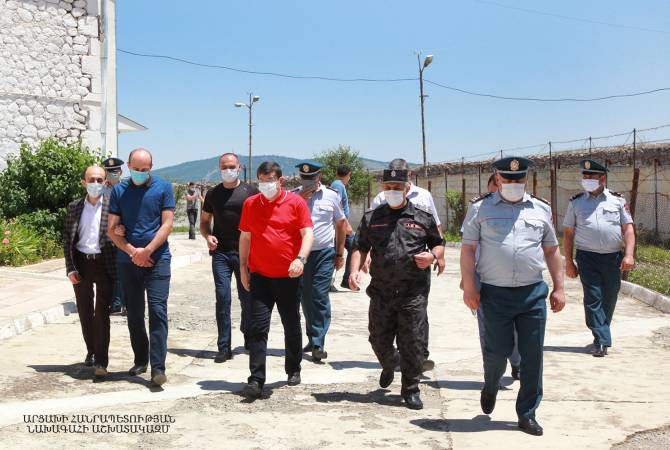 President of Artsakh visits correctional facility in Shushi