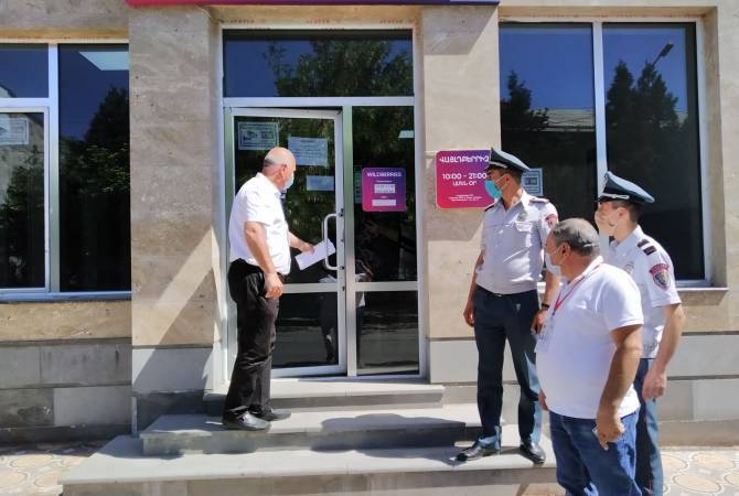  Полиция  провела инспекцию гостинично-ресторанных комплексов  Еревана и Котайкской  
области 