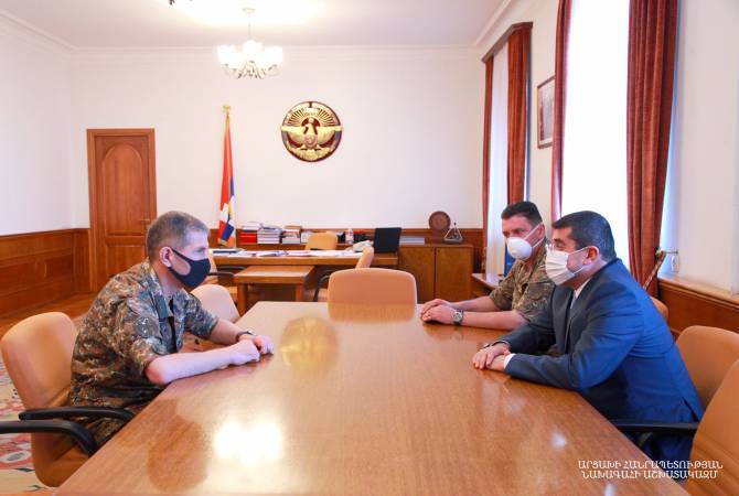 President of Artsakh receives Armenia’s Chief of General Staff of Armed Forces