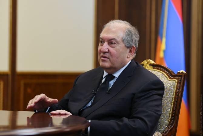 ‘I see myself as ambassador between Armenia and the world’, says President Sarkissian