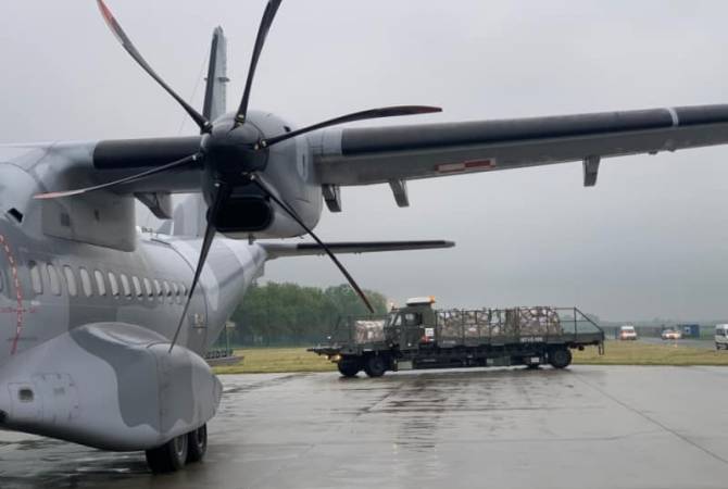 Plane carrying medical items departs from Poland to Armenia