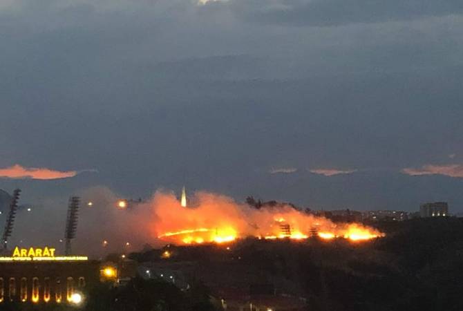 Large fire breaks out at Tsitsernakaberd