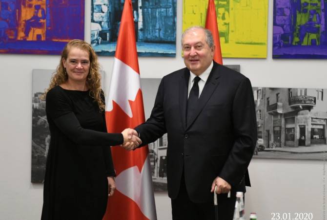 Президент Армении по случаю Дня Канады направил поздравительное послание генерал-
губернатору Канады