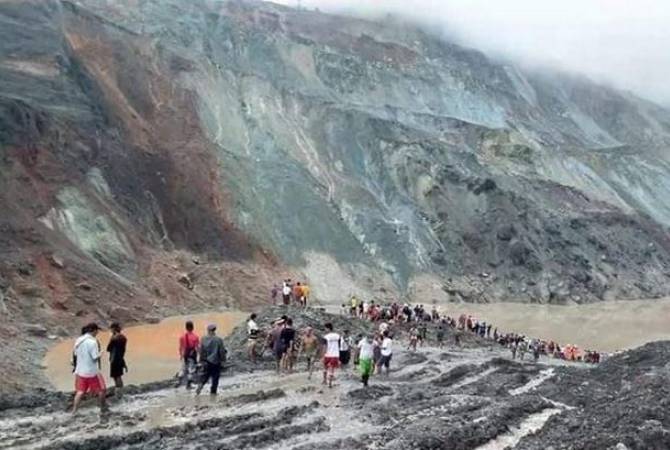 At least 50 killed in landslide at Myanmar jade mine