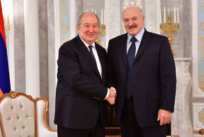 Armenian President holds phone talk with Belarussian counterpart