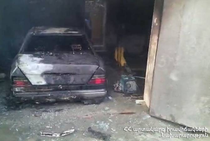 Երանոս գյուղում ավտոմեքենա է այրվել
