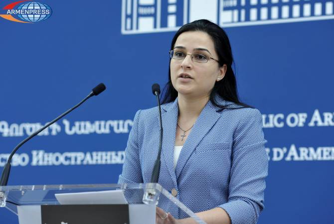 المتحدثة بإسم الخارجيةالأرمينية آنا نغداليان تجيب على تصريحات الرئيس الأذربيجاني إلهام علييف الأخيرة