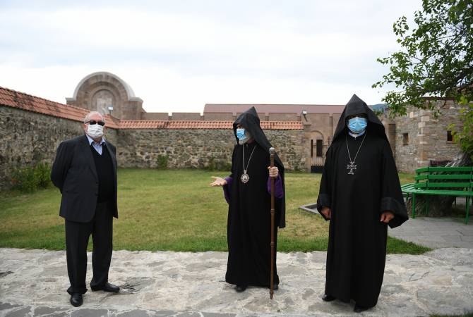 Armenian President visits Gandzasar Monastery in Artsakh