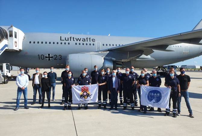 COVID-19: German medical team departs for Armenia