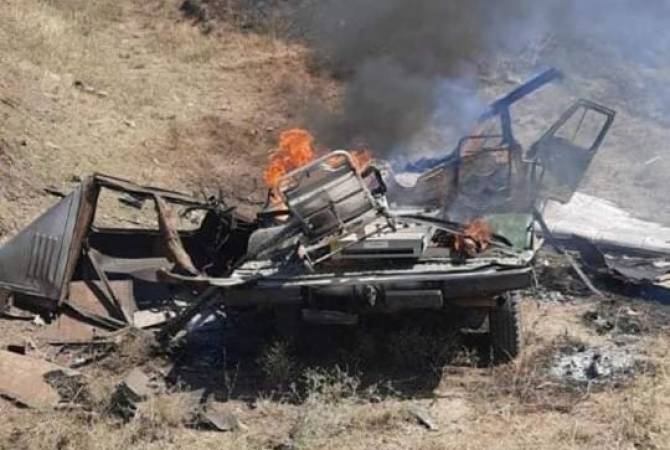  Азербайджан нанес удар по машине МЧС Армении, осуществляющей гуманитарную 
миссию

 