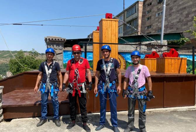Armenia’s longest zipline launches in Kapan town
