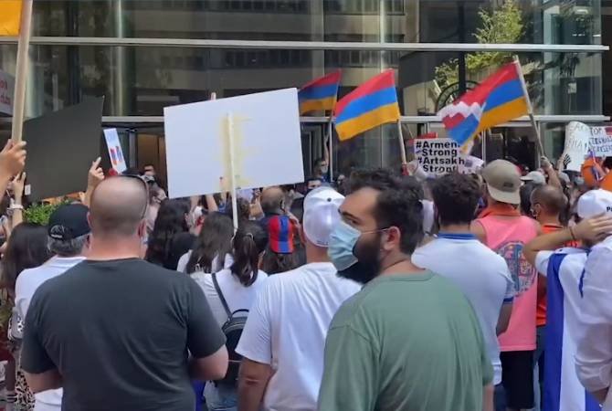  Акция протеста представителей армянской общины в Нью-Йорке прошла мирно

 