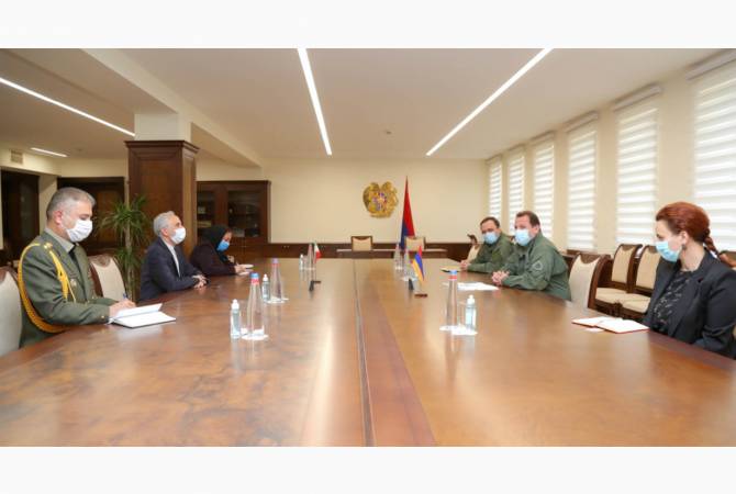Armenian Defense Minister, Ambassador of Iran refer to joint military excercises of Azerbaijan, 
Turk