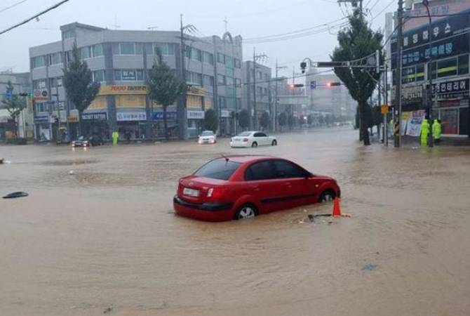 Հարավային Կորեայում սաստիկ անձրեւների պատճառով վեց մարդ Է զոհվել եւ ութն անհայտ կորել