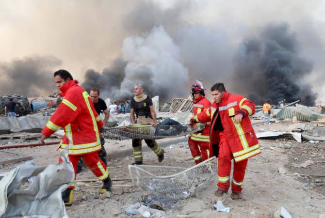 В результате взрыва, произошедшего в Бейруте, погибли трое армян
