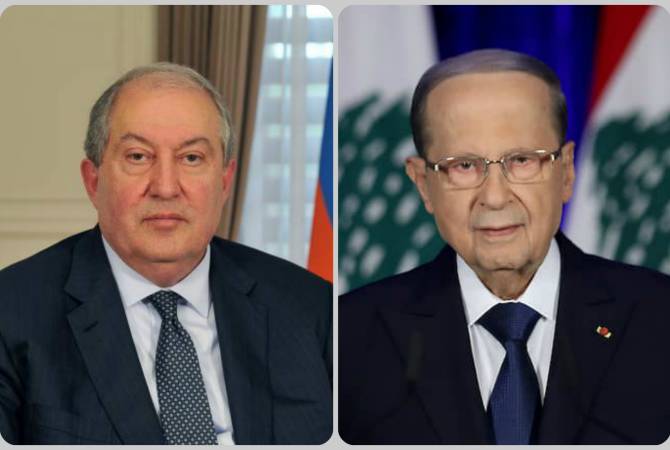 We are ready to provide assistance at this difficult moment, Sarkissian tells Lebanon’s Aoun 