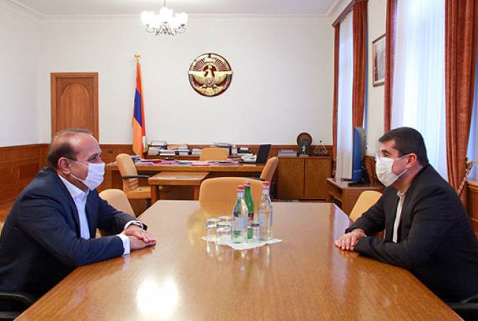 Artsakh's President receives former Prime Minister of Armenia