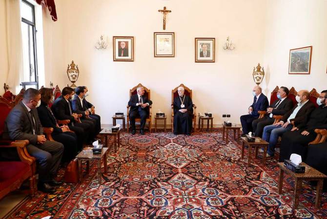 Armenia delegation meets with Catholicos-Patriarch Krikor Bedros XX in Lebanon