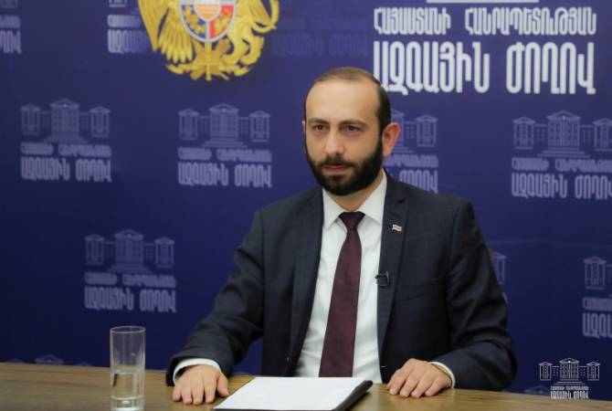 Ararat Mirzoyan delivers speech at 5th World Virtual Conference of Parliament Speakers