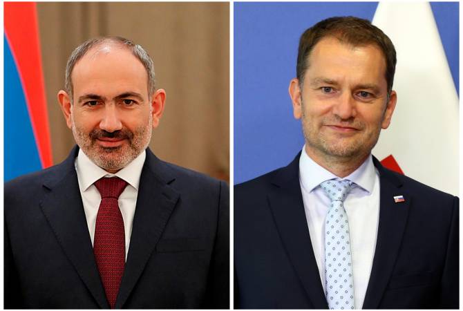 Armenian PM congratulates Slovakian counterpart on Constitution Day