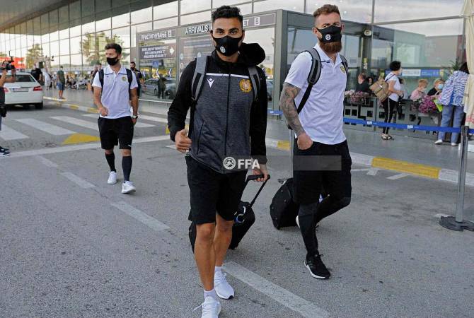 Национальная сборная Армении прибыла в Северную Македонию

