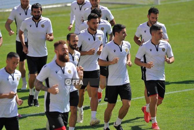 Национальная сборная Армении провела предматчевую тренировку в Северной 
Македонии

