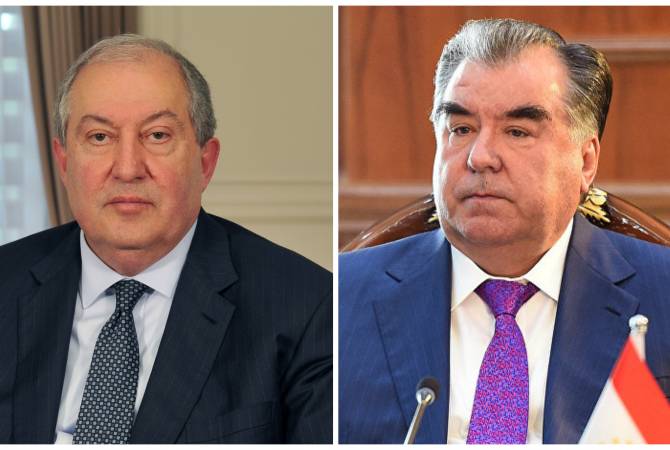 Президент Армении поздравил президента Таджикистана по случаю Дня независимости