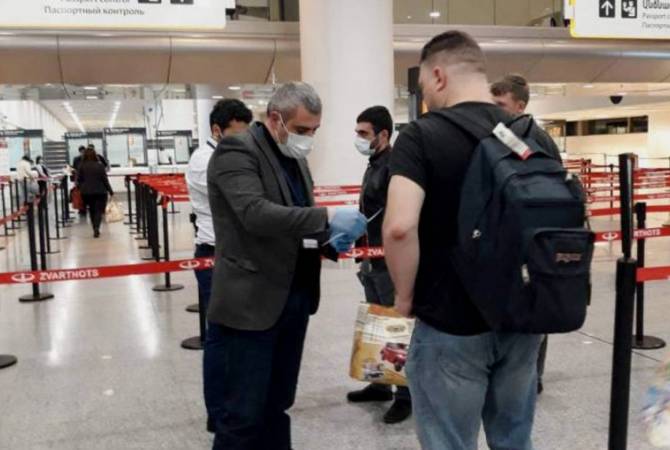 В аэропорту Еревана устанавливается 20 пунктов тестирования на COVID-19

