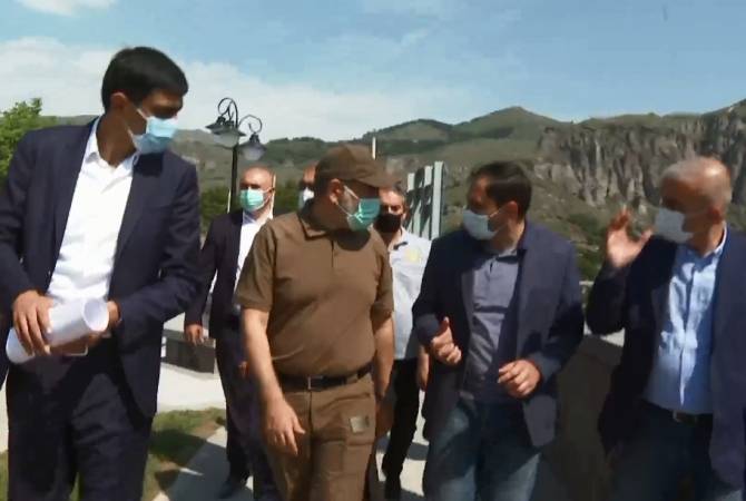 Nikol Pashinyan  visite la ville de Goris dans la région de Syunik
