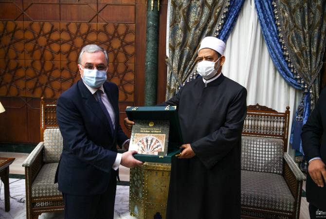  Глава МИД Армении провел встречу с Верховным имамом мечети Аль-Азхар

 