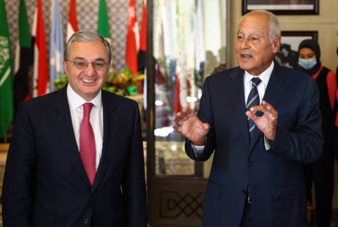 Глава МИД Армении встретился с генеральным секретарем Лиги арабских государств

