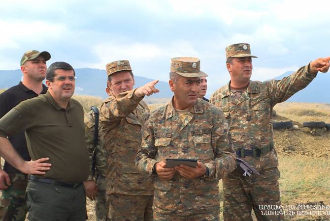 أي مغامرة للعدو ستتلقى ضربة مضادة قاسية ومدمرة من الجانب الأرمني-رئيس آرتساخ يتفقّد نقاظ حدودية-