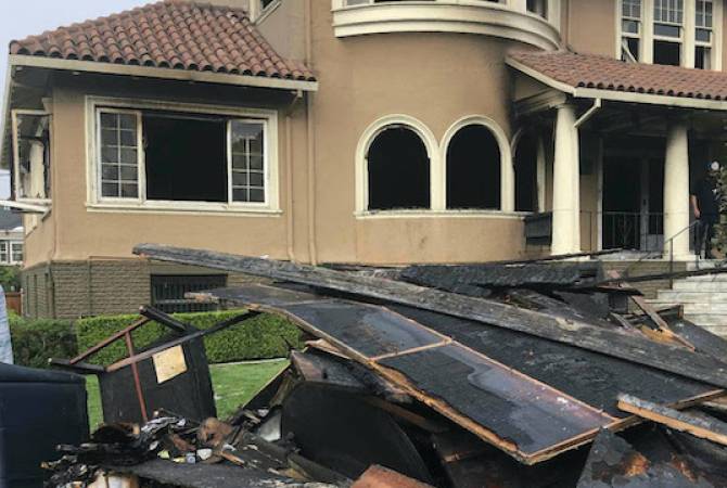 Arson leaves San Francisco Armenian Church badly damaged