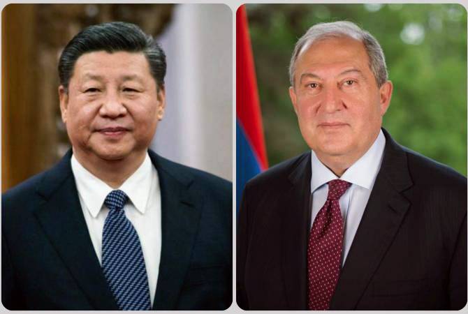 الرئيس الصيني شي جين بينغ يبعث رسالة تهنئة إلى الرئيس الأرميني أرمين سركيسيان بمناسبة عيد الاستقلال