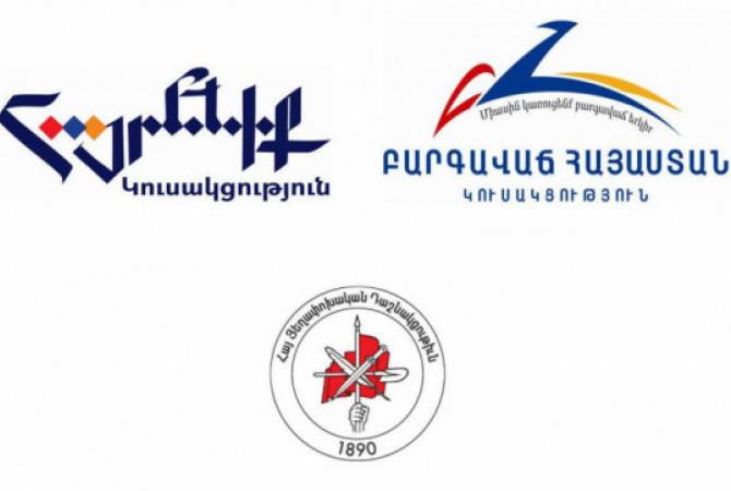 Prosperous Armenia, Homeland and ARF parties invite for a rally